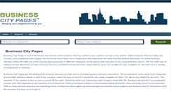 Desktop Screenshot of businesscitypages.com
